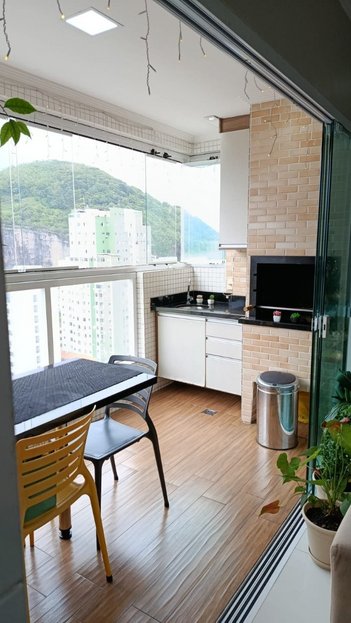 apartment em Rua Gonçalo Monteiro, Centro - São Vicente - SP