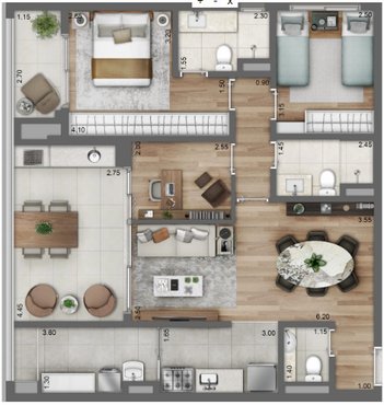 apartment em Rua Caraíbas, Perdizes - São Paulo - SP