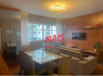 apartment em Rua Jorge Tibiriçá, Gonzaga - Santos - SP