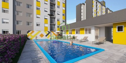 apartment em Rua Otávio Schemes, Barnabé - Gravataí - RS