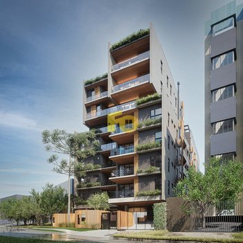 apartment em Rua São Pio X, Ahú - Curitiba - PR