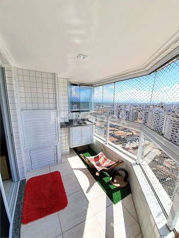 apartment em Rua Alberto Santos Doumont, Guilhermina - Praia Grande - SP