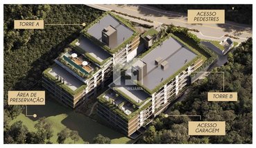apartment em Estrada Haroldo Soares Glavan, Cacupé - Florianópolis - SC
