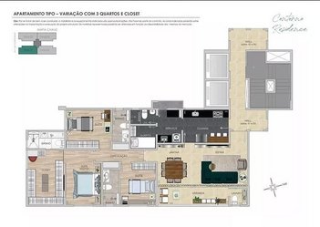 apartment em Avenida do Contorno, Lourdes - Belo Horizonte - MG