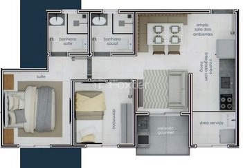 apartment em Rua das Figueiras, Campestre - Santo André - SP