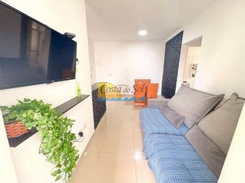 apartment em Rua Vinte e Seis de Janeiro, Mirim - Praia Grande - SP