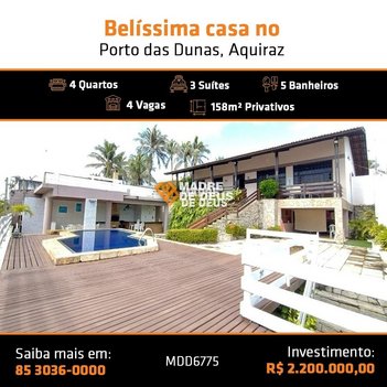 house em Avenida Estrela do Mar, Porto das Dunas - Aquiraz - CE