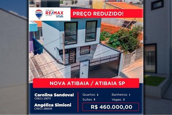 house em Rua Brincos de Princesa, Nova Cerejeira - Atibaia - SP