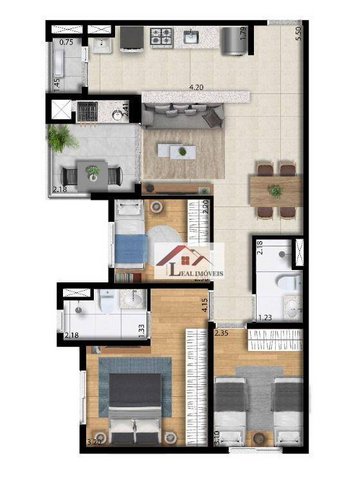 apartment em Rua Tatuí, Casa Branca - Santo André - SP