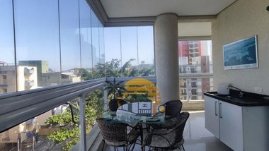 apartment em Rua São Paulo, Loteamento João Batista Julião - Guarujá - SP