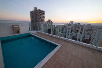apartment em Avenida Rio Branco, Canto do Forte - Praia Grande - SP