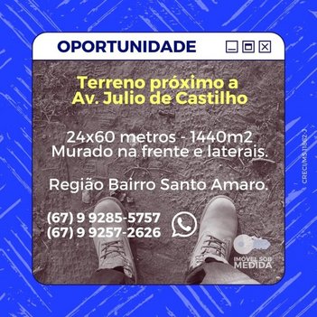 land_lot em Rua Bela Vista, Vila Palmira - Campo Grande - MS