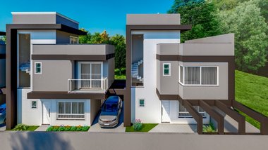 house em Rua Luiz Delfino, Portão - Curitiba - PR