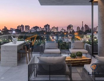 apartment em Rua Hermes Fontes, Batel - Curitiba - PR