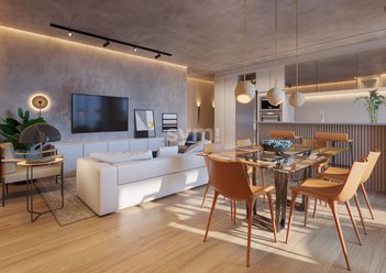 apartment em Rua da Bandeira, Cabral - Curitiba - PR