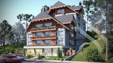 apartment em Avenida Borges de Medeiros, Centro - Gramado - RS