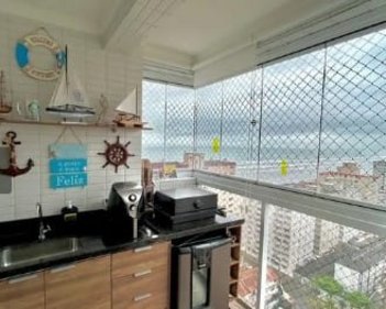 apartment em Avenida Juscelino Kubitschek de Oliveira, Caiçara - Praia Grande - SP