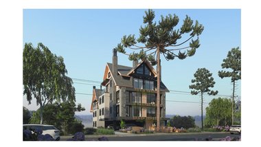 apartment em Rua Ladeira das Azaleas, Planalto - Gramado - RS