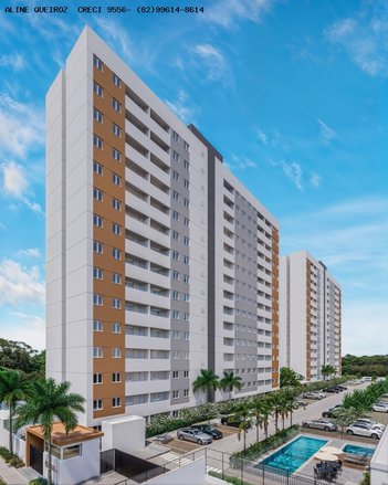 apartment em Avenida Enfermeira Noraci Pedrosa, Antares - Maceió - AL