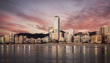 apartment em Avenida Beira Mar, Meia Praia - Itapema - SC
