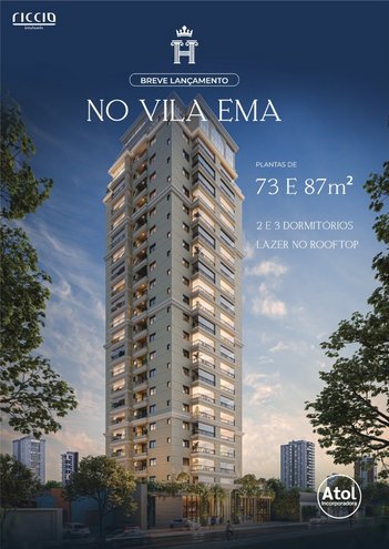 apartment em Rua Justino Cobra, Vila Ema - São José dos Campos - SP