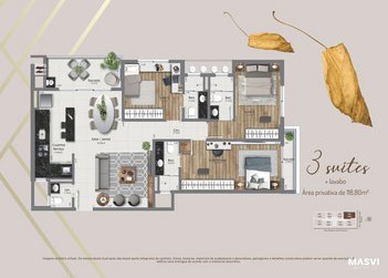 apartment em José Gonzaga R. de Lima, Kobrasol - São José - SC