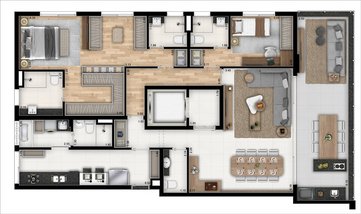 apartment em Rua Doutor Rafael Correia, Água Branca - São Paulo - SP