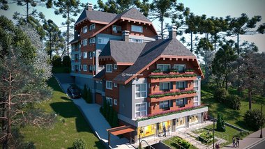 apartment em Avenida Borges de Medeiros, Vila Jardim - Gramado - RS