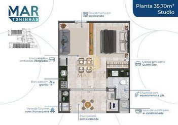 apartment em Rua Maria Eugenia Ferreira, Toninhas - Ubatuba - SP