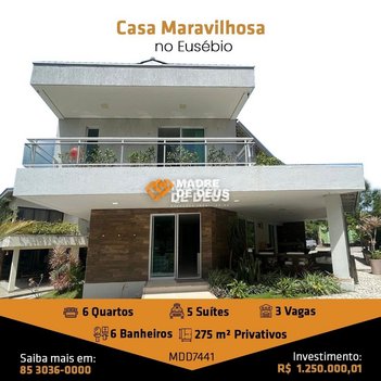 house em Rua Francisco Assis Bedê Ciriaco, Cararu - Eusébio - CE