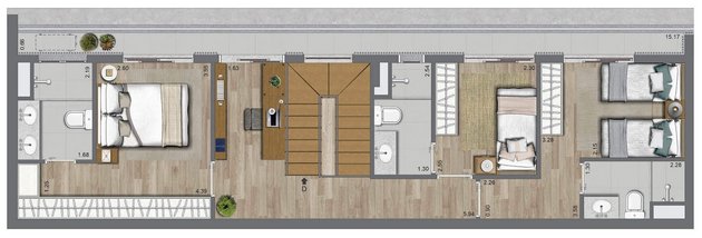 apartment em Rua Pássaros e Flores, Jardim das Acácias - São Paulo - SP