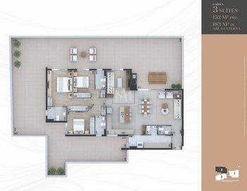 apartment em Rua Melchíades Fangueiro, Juvevê - Curitiba - PR