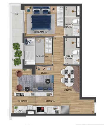 apartment em Avenida Morumbi, Santo Amaro - São Paulo - SP