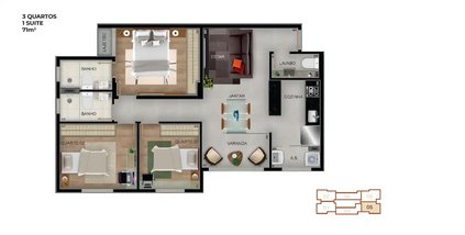 apartment em Avenida José de Oliveira Vaz, Buritis - Belo Horizonte - MG