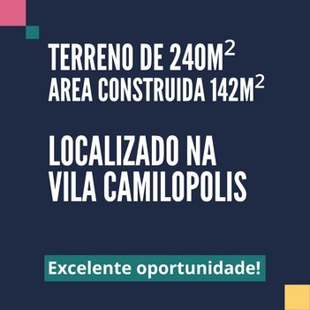 land_lot em do Centro, Vila Camilópolis - Santo André - SP