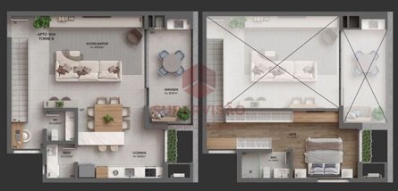 apartment em Estrada Haroldo Soares Glavan, Cacupé - Florianópolis - SC