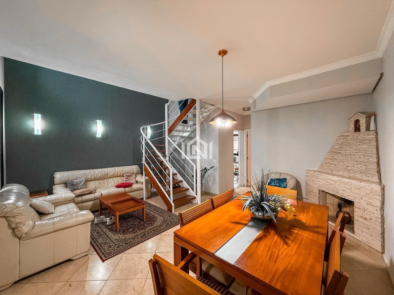 casa a venda no condominio the way - sala de estar e jantar