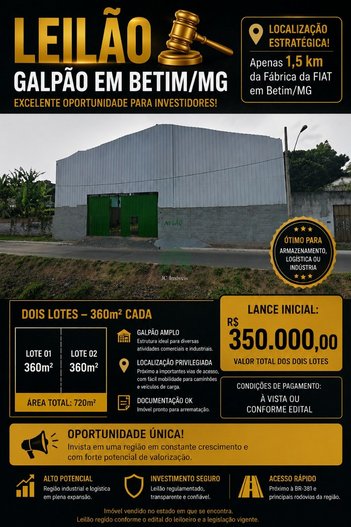 industrial em Avenida Antônio Carlos, Jardim Teresópolis - Betim - MG