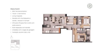 apartment em Rua Guilherme Kock, Santo Antônio - Joinville - SC