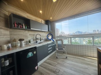 apartment em Rua Doutor João Sampaio, Guilhermina - Praia Grande - SP