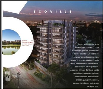 apartment em Rua Monsenhor Ivo Zanlorenzi, Mossunguê - Curitiba - PR