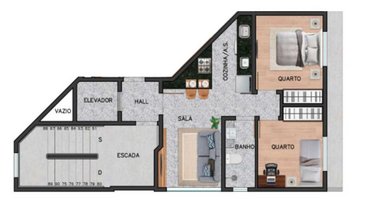 apartment em Rua Cláudio Manoel, Funcionários - Belo Horizonte - MG
