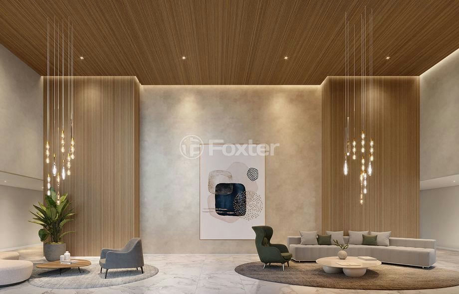 lobby-moderno-com-sofa-branco-e-poltrona-cinza