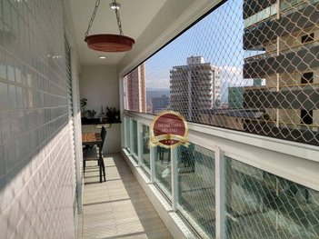 apartment em Avenida Nossa Senhora de Fátima, Caiçara - Praia Grande - SP