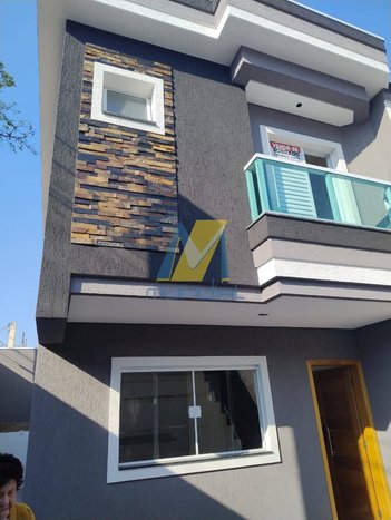 house em Rua Almirante Fernando Cochrane, Vila Linda - Santo André - SP
