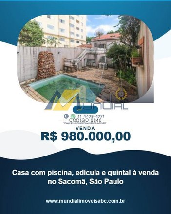 house em Rua Riga, Sacomã - São Paulo - SP