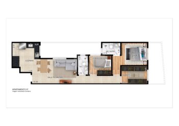 apartment em Rua das Aroeiras, Jardim - Santo André - SP