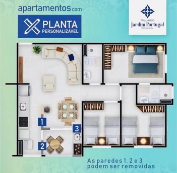 apartment em Rua 5, Vila Operária - Rio Claro - SP