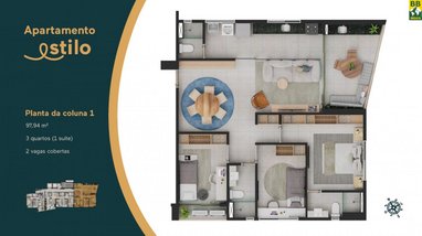 apartment em Rua José Claudino Leite, Lagoa Nova - Natal - RN