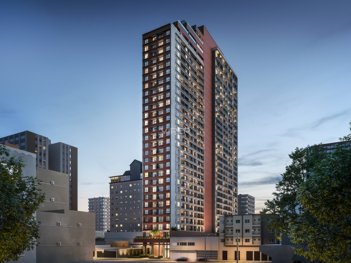apartment em Rua André de Barros, Centro - Curitiba - PR